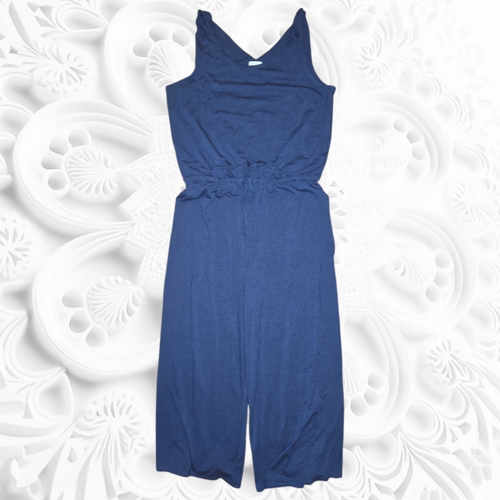 Sunday Navy Sleeveless Jumpsuit